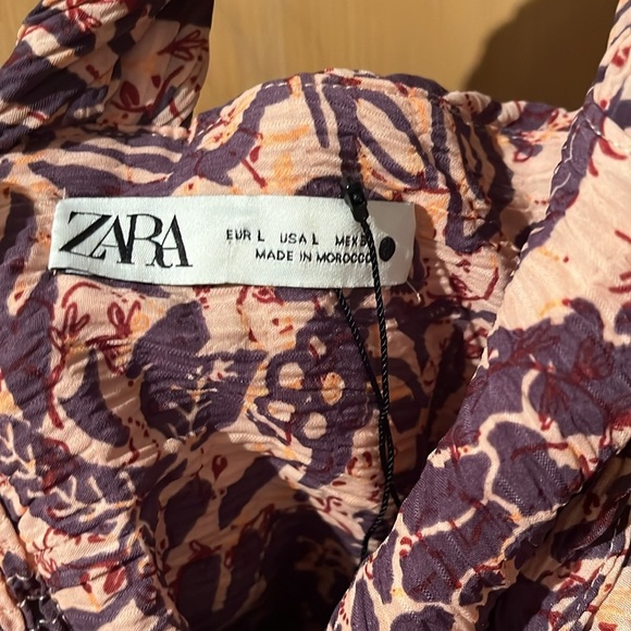 Zara One Shoulder Crop Top Size Large - Picture 4 of 5